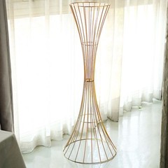 48″ Gold Reversible Trumpet Metal FLOWER STAND Centerpiece Pedestal Party Events