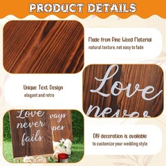 Sturdy 8 Pcs Wedding Aisle Signs – 11.8×7.9 Inches with Inspirational Quotes