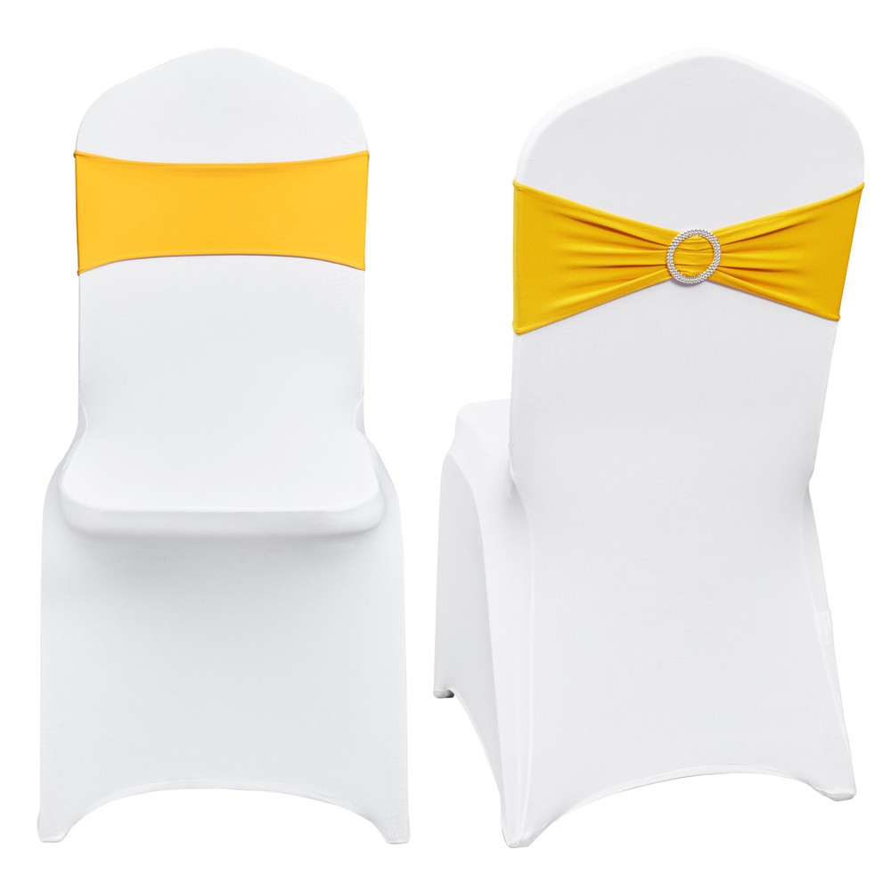VEVOR 30PCS Stretch Spandex Folding Chair Cover Wedding Party Dining with Sashes