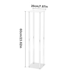 10PCS 23.6inch High Wedding Flower Stand, With Acrylic Laminate