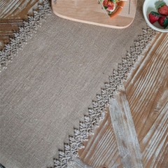 Burlap Weave Table Runner Cloths Hessian for Country Wedding Party Decor Vintage