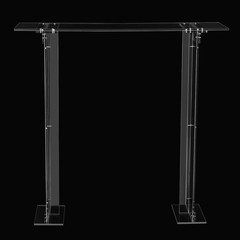 Tall Clear Acrylic Flower Stand Wedding Centerpiece Rectangular Long Floral Fram