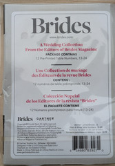 BRIDES Rustic Chic Table Numbers 13-24, White/Black Fold & Stand Wedding – NEW