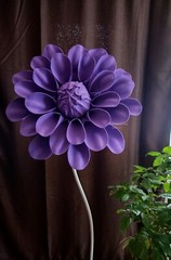 50 cm Diameter Purple Giant Foam Flowers