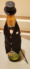 Bride and Groom Wedding Set Veil Dress Black Tux candelabra bells, pen holders