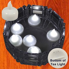 NEW SAFE FLOATING CHRISTMAS WHITE LED TEA LIGHTS LIGHTING DECORATIONS 12 PIECES