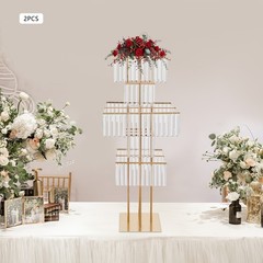 2PCS Wedding Flower Stand, 5 Tier Flower Display Stand, Modern Flower Vase Stand