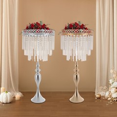 31.49″ Tall Gold/Silver Metal Flower Stand for Wedding Table Centerpieces Decor