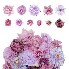 Faux Flower Small Artificial Flower Wedding Party DIY Home Decoration 27 Purple