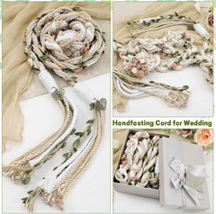 Rustic Wedding Handfasting Cord for Traditional Ceremony and Catholic Blessings