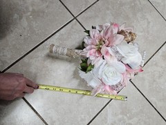 Handmade Coastal Seashell Bridal Bouquet Pink White Beach Wedding Pearl Starfish