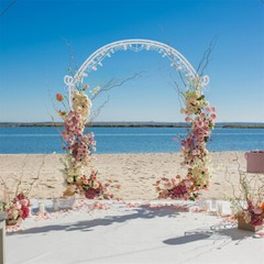 Extra Sturdy Metal Arbor Wedding Arch Garden Trellis Pergola Stand Backdrop Deco