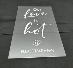 FUMETE 30pc Wedding Fans-leaf style-Warm Words
