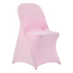 Uimoso 50PCS Pink Stretch Spandex Chair Covers for Weddings, Parties, and Dining