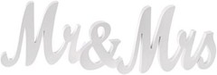 Mr & Mrs White Letter Wooden Sign Rustic Wedding Decoration Favor Table Decorate