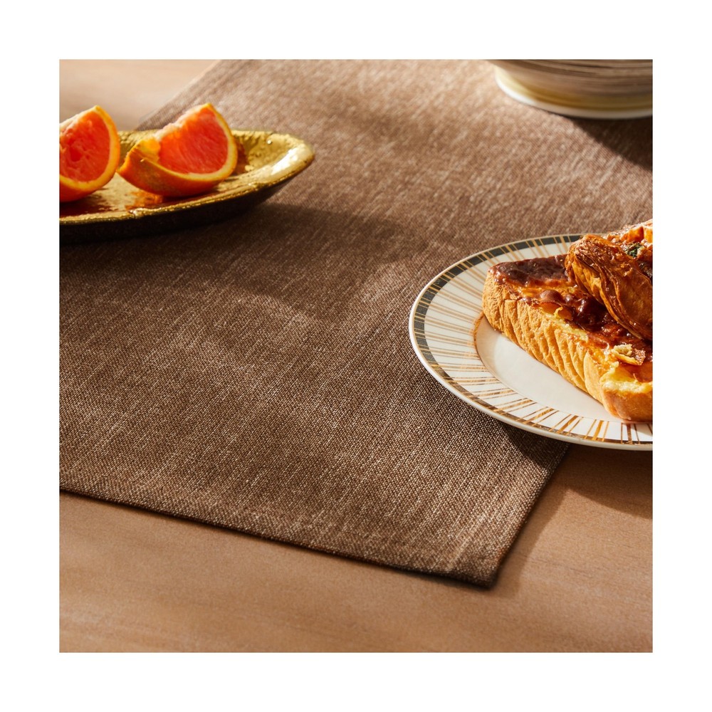 ZeeMart Rustic Cotton Linen Table Runner, 13×108 Inches Brown, … FAST USA SHIP
