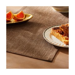 ZeeMart Rustic Cotton Linen Table Runner, 13×108 Inches Brown, … FAST USA SHIP