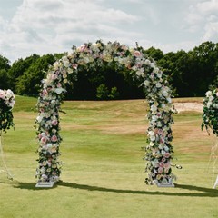 Heavy Duty Garden Arch Arbor Trellis Archway For Wedding Party Climbing Plants
