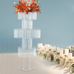 Flower Stand for Wedding, Crystal Flower Stand 5-Tier