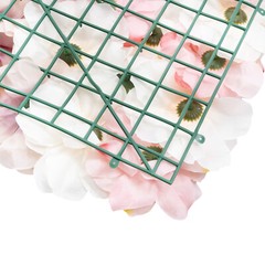 12Pcs Artificial Silk Fabric Flower Wall Panel Banquet Wedding Party Decor