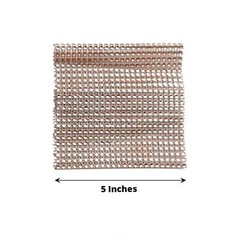 4 ROSE GOLD Rhinestone Mesh CURTAIN Tie Backs Drapery Holdbacks Party