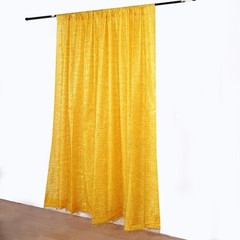 8×8 feet Metallic Fringe Polyester Backdrop CURTAIN Panel Party Events Supplies