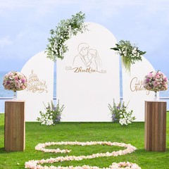 Wedding Arch, Sturdy Carbon Steel Frame with High-Temperature Baked Paint, DIY