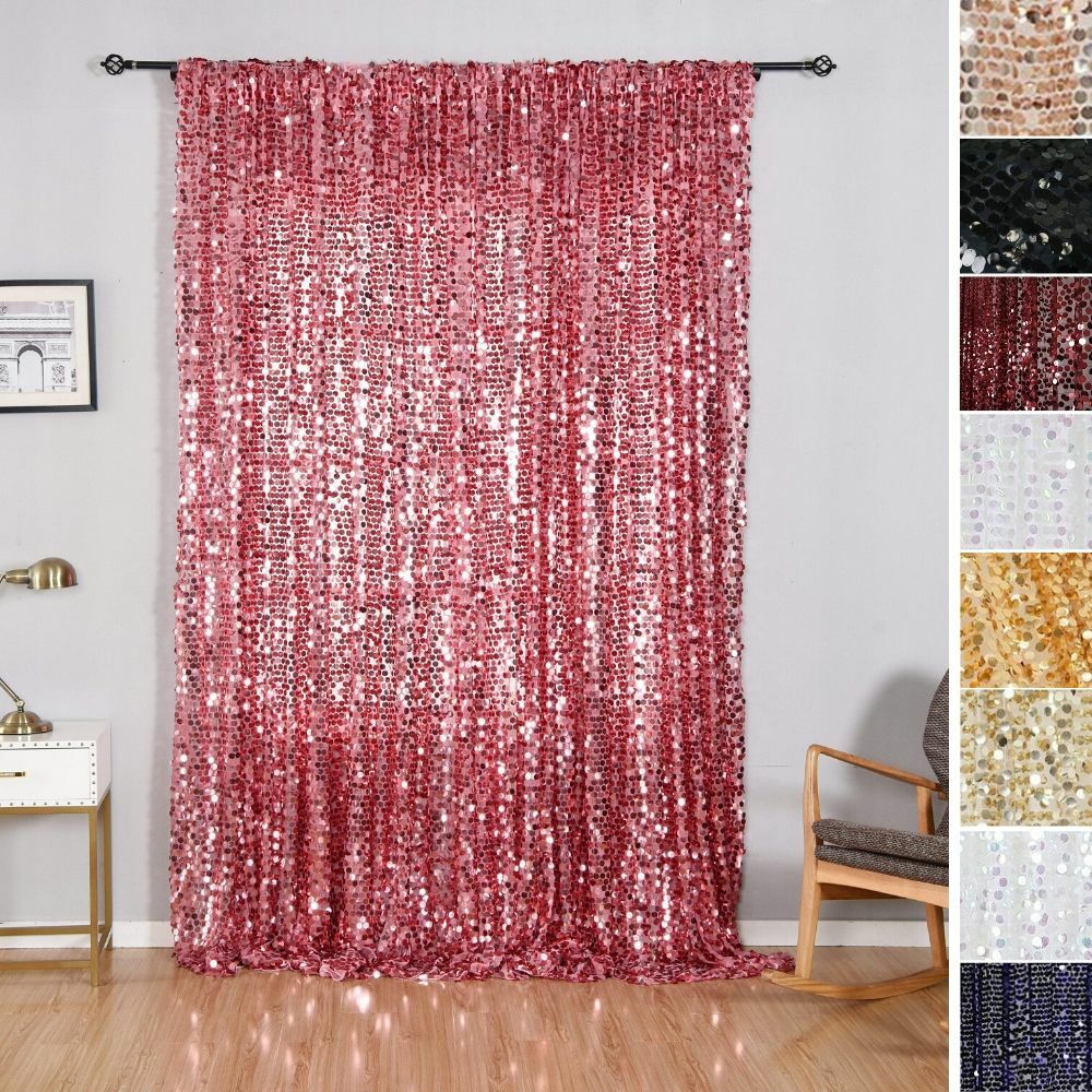 Big Payette Sequin BACKDROP 20ft x 10ft Curtain Background Wedding Decorations