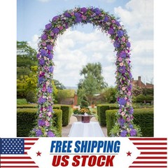 7.9ft Metal Army Green Arch Wedding Party Prom Garden Floral Decoration 4LBS