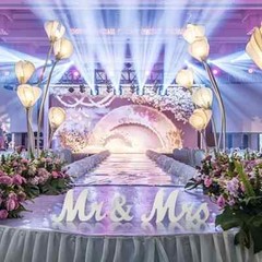 3pcs Mr & Mrs English Letter Wedding Decorations 3.2″ Wedding Decoration Photo