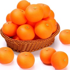 WinnerWhy 24 Pcs Fake Oranges Artificial Fruits 3 Inch Foam Mini Lifelike Decor