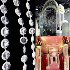 10M for acrylic Bead Curtains Garland Diamond Strand for crystal Wedding Party