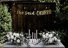 She Said Okurrr Bachelorette Party Banner Funny Bachelorette Party Decoration