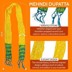 Shaadi Walay | Mehndi Dupatta | Pack of 12 | Indian Pakistani Wedding Dupata