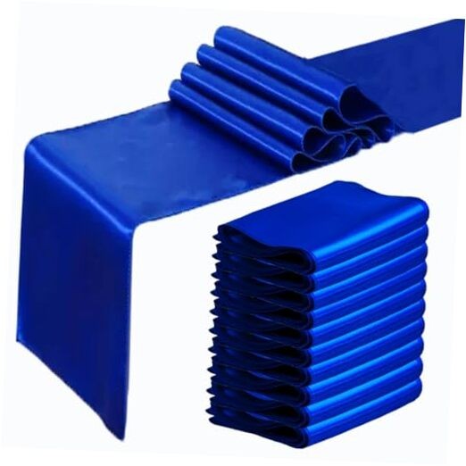 Stain Table Runners 10 Pack Silk Smooth Table 10 Pack 12×108 Inch Royal Blue