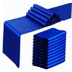 Stain Table Runners 10 Pack Silk Smooth Table 10 Pack 12×108 Inch Royal Blue