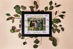 Bachelorette || Bride Gift || Picture Frame Kiss The Miss Goodbye || 5×7″ || NEW