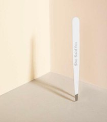 White She said Yes Stainless Steel Italian Tweezers