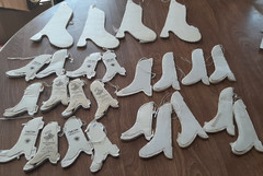 Variety Of Wedding Items /Shower Items And Decorations Some New Some Not Box Lot