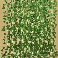 Ivy Fake Vines for Room Decor 12 Pack 86 FT Artificial Plant Green-12 Light
