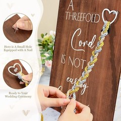 A Threefold Cord Wedding Sign Wedding Unity Sign Strand of Three Cords Decorativ