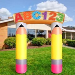 6.56 ft Preschool Graduation Decorations Inflatable Pencil Arch Back to