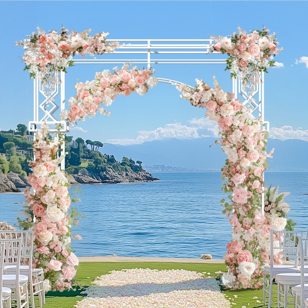 260cm Extra Large Wedding Arch Stand Heavy Duty Celebration Party Flower Rack US