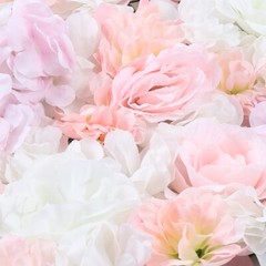 12* Artificial Flower Wall Panel Hydrangea Rose Photo Wall Wedding Home Decor
