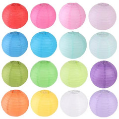 4/6/8/10/12/14/16Inch Chinese Paper Ball Lampion Hanging White Wedding Decoratio