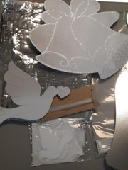 Ultimate Wedding Ceiling Decoration Kit 27 pc Dove Bell Heart Fringe Banners