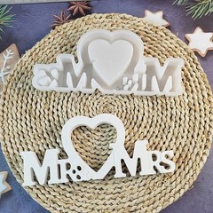 Handmade Love Sign Stand Ornament Silicone Mold for Wedding Decors