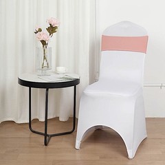 10 Dusty Rose Spandex STRETCHABLE CHAIR SASHES Wedding Party Decorations SALE