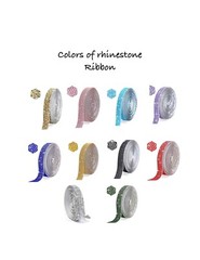Bouquet holder/vase with satin ribbon and rhinestones….you pick colors