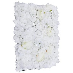 23″ x 15″ Silk Artificial Hydrangea Flower Wall Panels Wedding Decoration 6Pcs